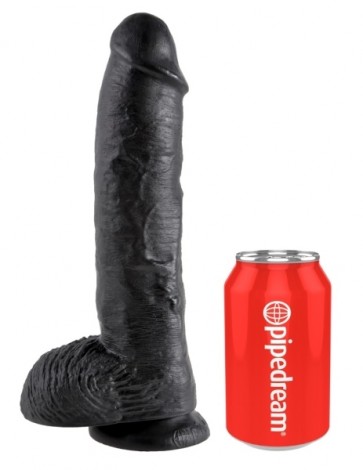 King Cock 10 inch Balls Black