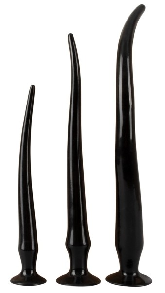 Super Long Anal Plug Set black