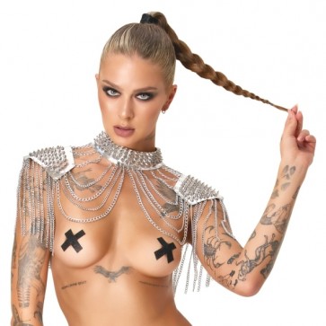 Bad Spiked Collar and shoulder