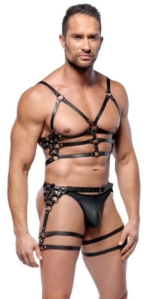 Leder Herren Harness Set M/L