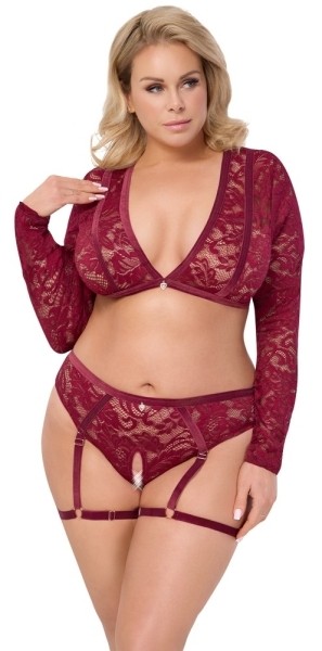 Top und Slip rot XL