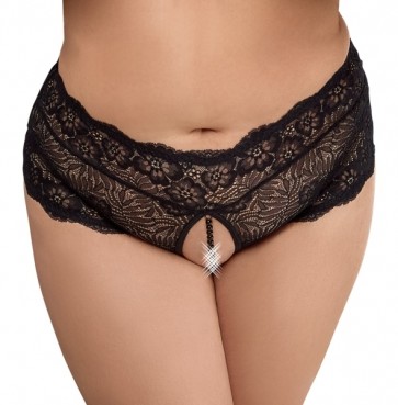 Slip mit Perlen 2XL