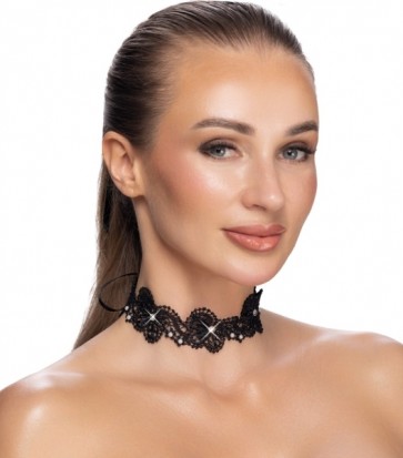 Halsband schwarz S-L