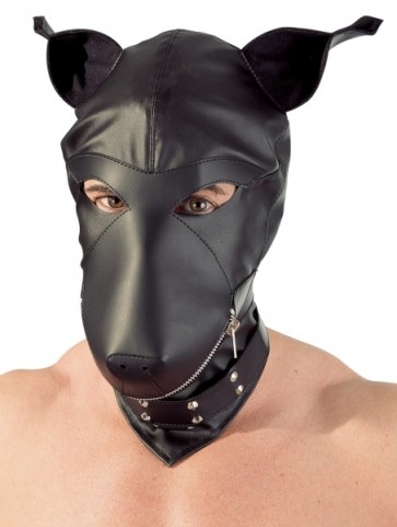 Lederimitat Dog Mask