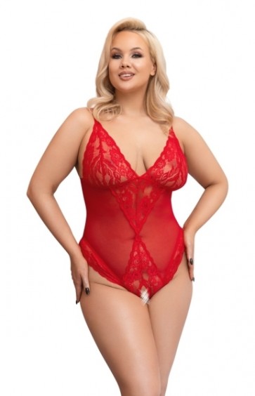 Body ouvert rot 3XL
