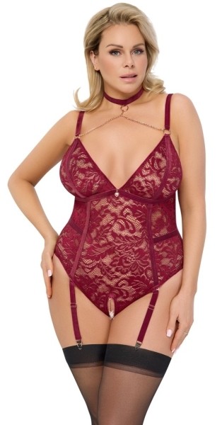 Body ouvert rot XL