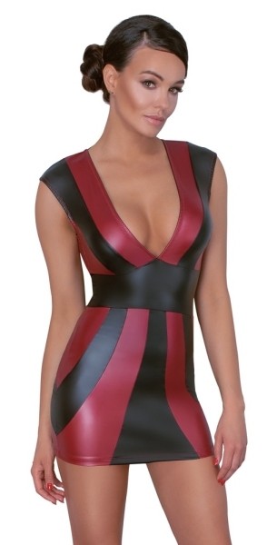 Kleid rot/schwarz XL