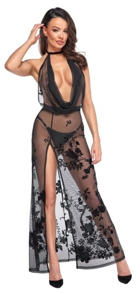 Noir Kleid lang S