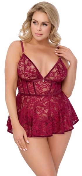 Babydoll rot 2XL