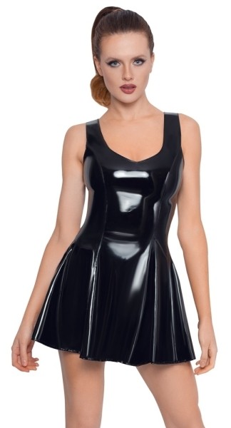 Lack Kleid schwarz S