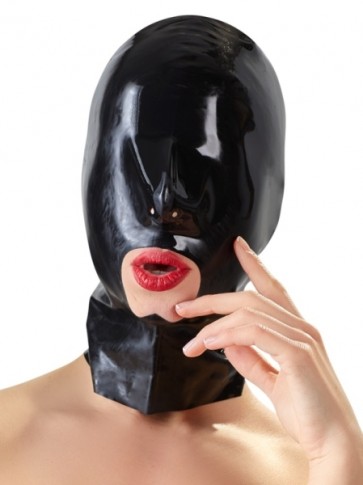 Latex Maske schwarz