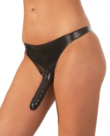 Latex Slip schwarz S-L