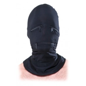 FFS Zipper Face Hood Black