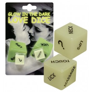 Glow in the Dark Love Dice
