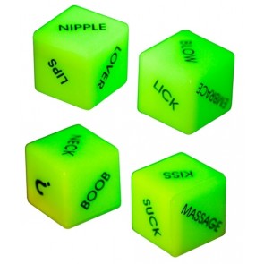 Glow in the Dark Love Dice