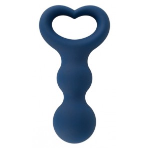 Analplug Herz blau